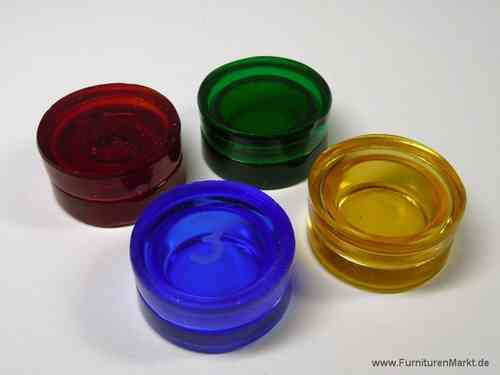 Ölnäpfchen, aus Glas, verschiedene Farben, 4stk.
